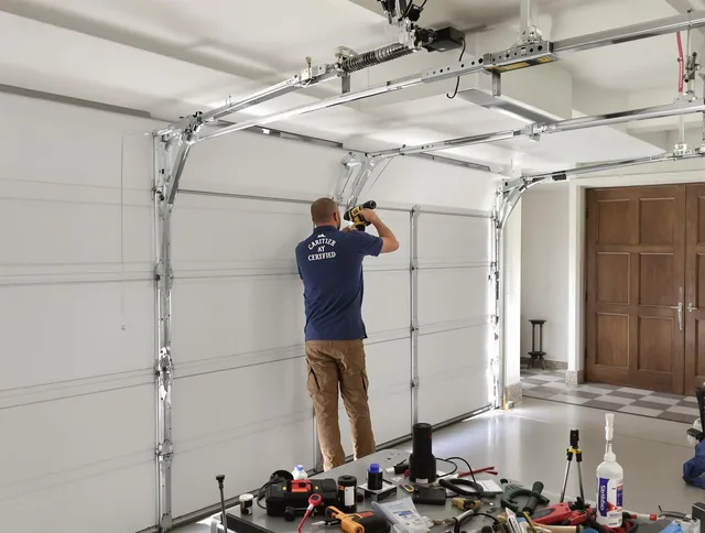 Laguna Niguel Garage Door Repair certified technician performing precision garage door repair in Laguna Niguel