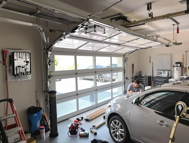 Garage door noise reduction service by Laguna Niguel Garage Door Repair in Laguna Niguel