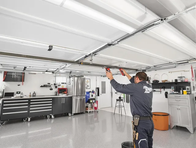 Overhead garage door repair service by Laguna Niguel Garage Door Repair in Laguna Niguel
