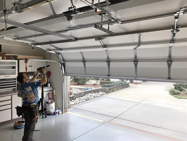 Garage door track repair service by Laguna Niguel Garage Door Repair in Laguna Niguel